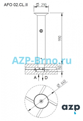 Напольный питьевой фонтанчик AFO 02 AZP Brno Чехия (фото, схема)